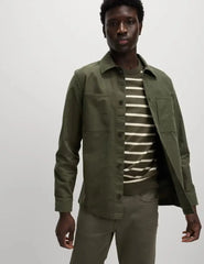 Cotton Rich Overshirt  Adomoo