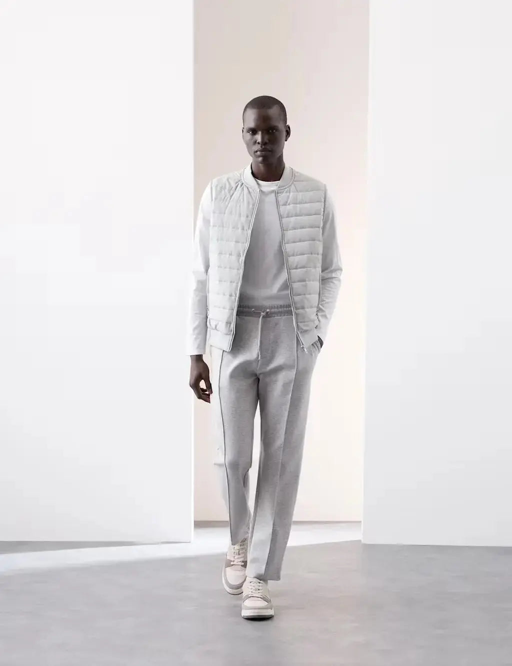 Cotton Rich Zip Up Quilted Gilet with Stormwear™  Adomoo