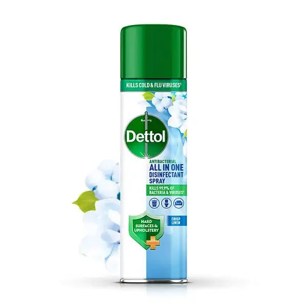 Dettol All-In-One Disinfectant Spray, Crisp Linen 300ml (Case of 6)  Adomoo