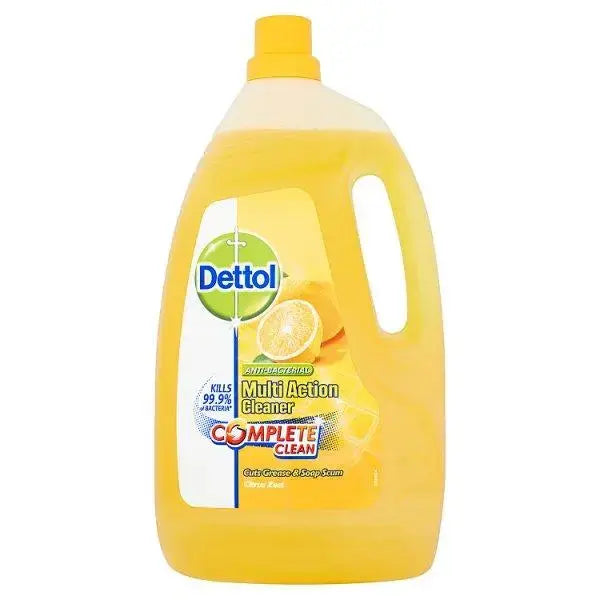 Dettol Anti-Bacterial Multi Action Cleaner Complete Clean Citrus Zest 4L  Adomoo