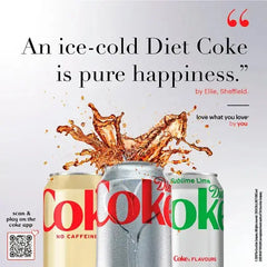 Diet Coke 8 x 330ml Cans (6 + 2 x 330ml Extra Free) (Case of 3)  Adomoo