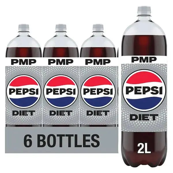 Diet Pepsi Cola Bottle PMP 2L (Case of 6)  Adomoo