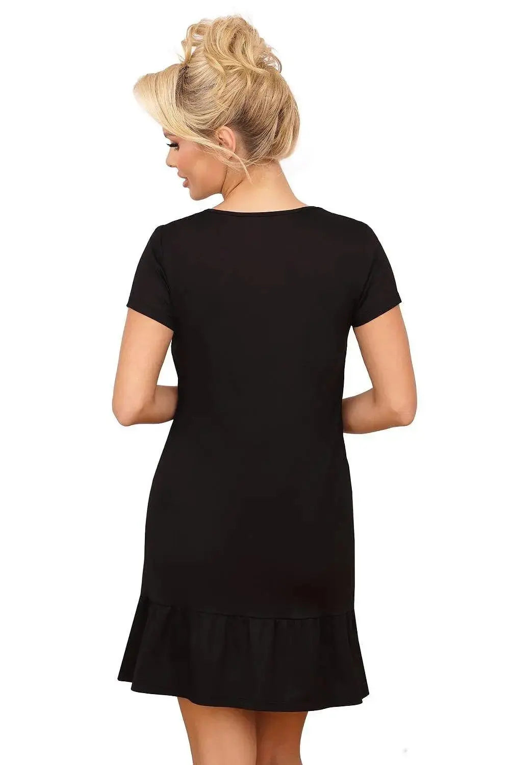 Donna black panther cotton nightgown  Adomoo