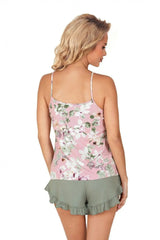 Donna fashionable shirt and shorts womens pajamas  Adomoo