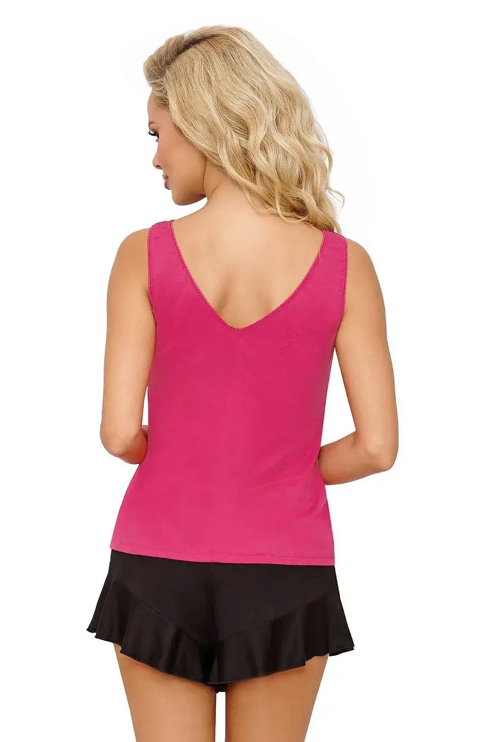 Donna fitted shirt and shorts womens pajamas  Adomoo