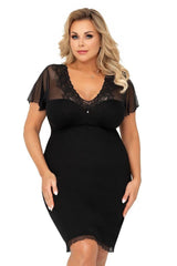 Donna opaque viscose Ivana plus shirt  Adomoo