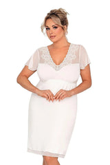 Donna opaque viscose Ivana plus shirt  Adomoo
