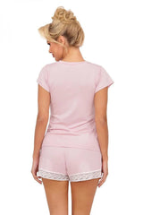 Donna soft short-sleeved blouse pajamas  Adomoo