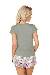 Donna t-shirt and patterned shorts womens pajamas  Adomoo