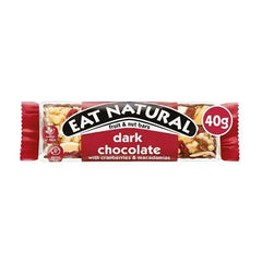 Eat Natural Dark Chocolate with Cranberries & Macadamias Fruit & Nut Bars 40g (Case of 144)  Adomoo