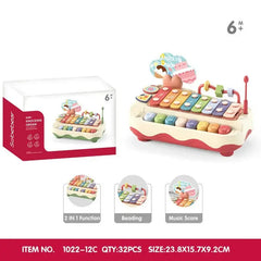 Educational Eight-tone Toy Piano Baby Two-in-one Xylophone Musical Instrument  Adomoo