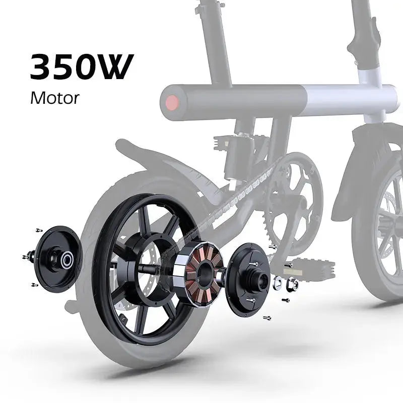 Electric Bike 36V 8Ah Battery 350 watts Motor 14 inch Folding Ebike Mankeel MZ-4  Adomoo