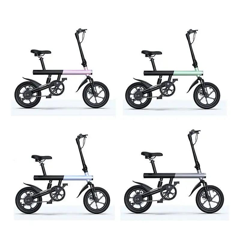 Electric Bike 36V 8Ah Battery 350 watts Motor 14 inch Folding Ebike Mankeel MZ-4  Adomoo