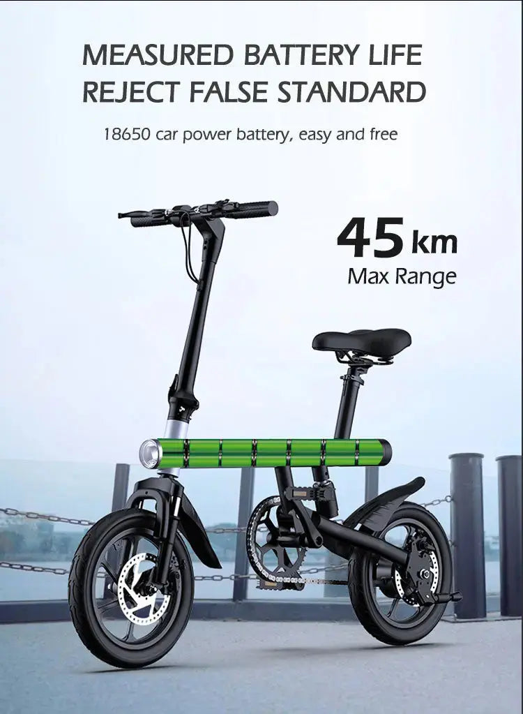 Electric Bike 36V 8Ah Battery 350 watts Motor 14 inch Folding Ebike Mankeel MZ-4  Adomoo