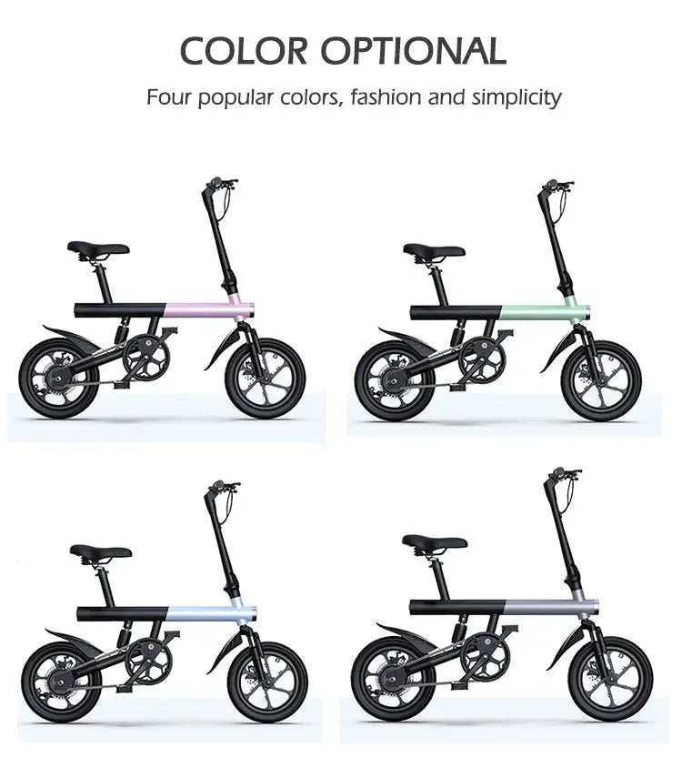 Electric Bike 36V 8Ah Battery 350 watts Motor 14 inch Folding Ebike Mankeel MZ-4  Adomoo