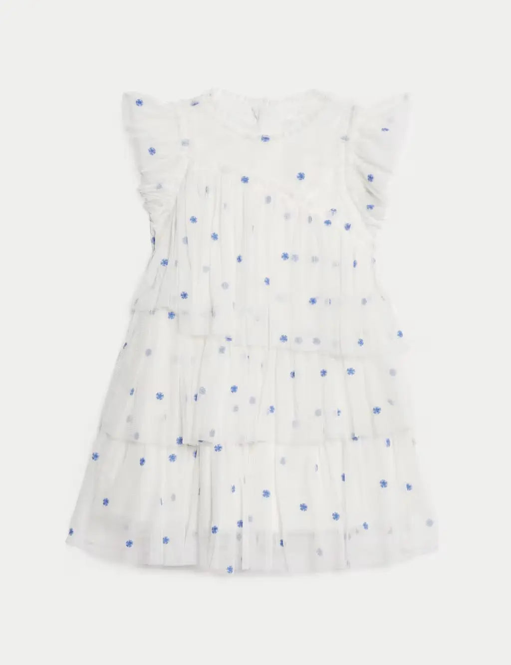 M&S Embroidered Tulle Dress (2-16 Yrs)  Adomoo