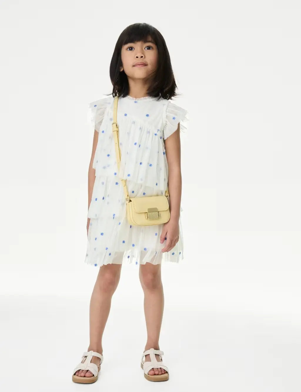 M&S Embroidered Tulle Dress (2-16 Yrs)  Adomoo