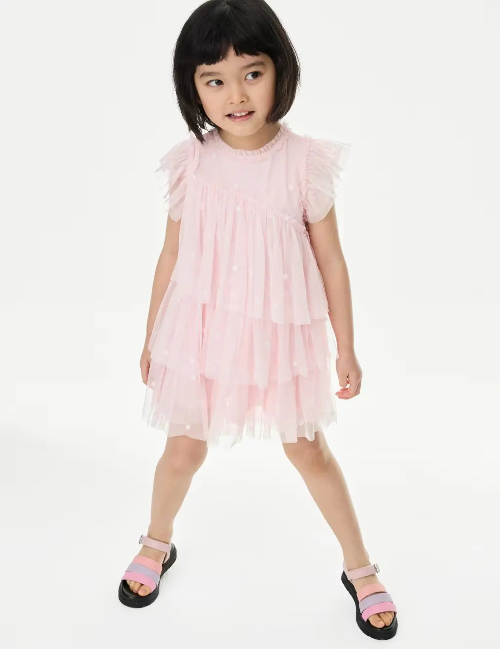 M&S Embroidered Tulle Dress (2-16 Yrs)  Adomoo