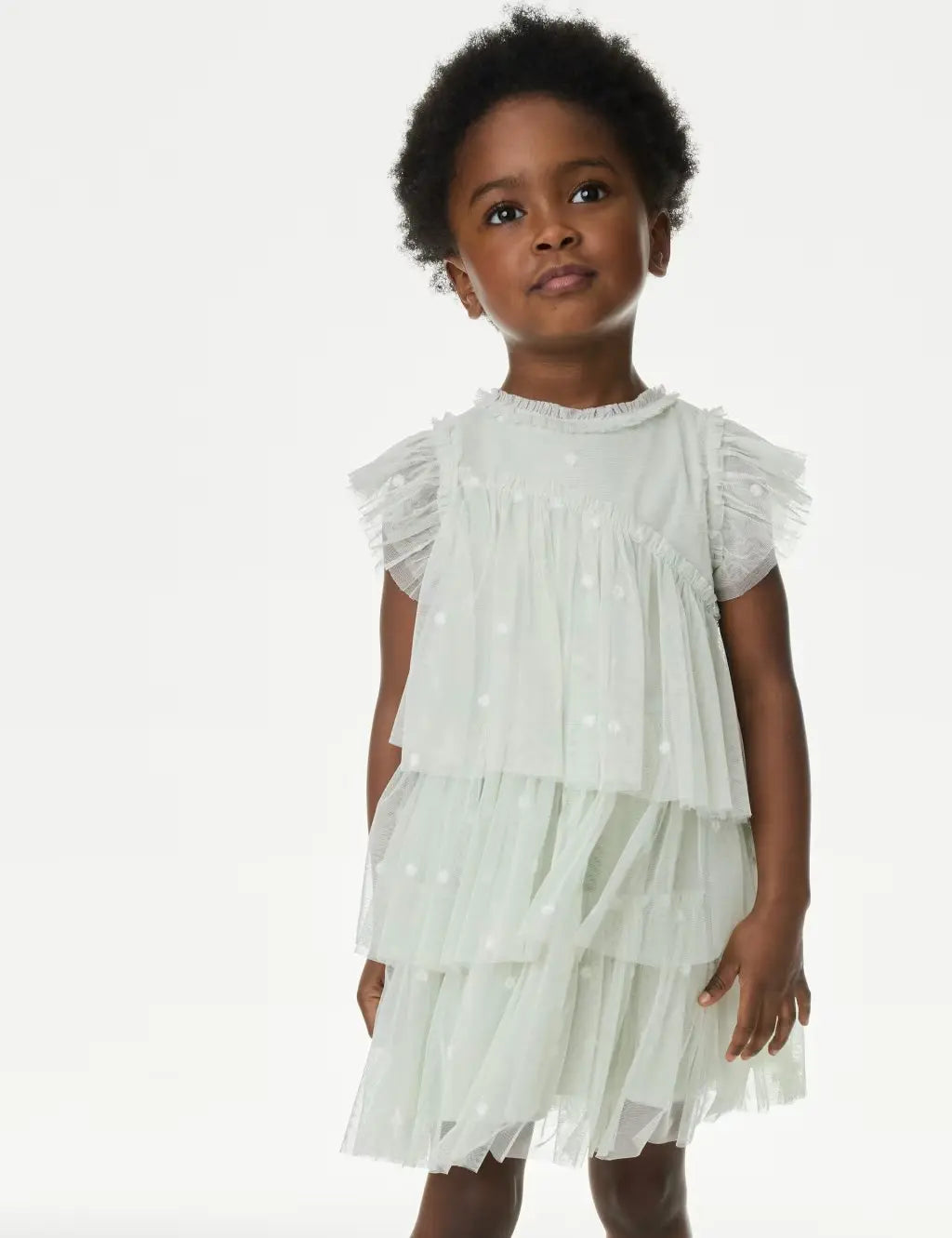 M&S Embroidered Tulle Dress (2-16 Yrs)  Adomoo