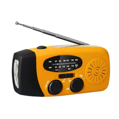 Emergency Hand Crank Radio with LED Flashlight  Adomoo