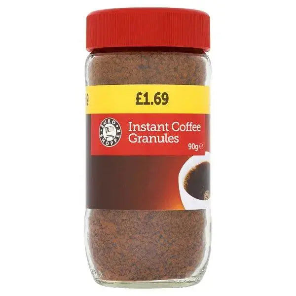 Euro Shopper Instant Coffee Granules 90g (Case of 12)  Adomoo
