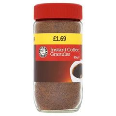 Euro Shopper Instant Coffee Granules 90g (Case of 12)  Adomoo