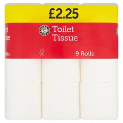 Euro Shopper Toilet Tissue 9 Rolls (Case of 5)  Adomoo