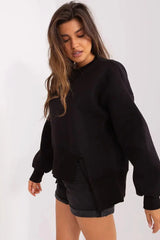 Ex Moda round neckline and long sleeves sweatshirt  Adomoo