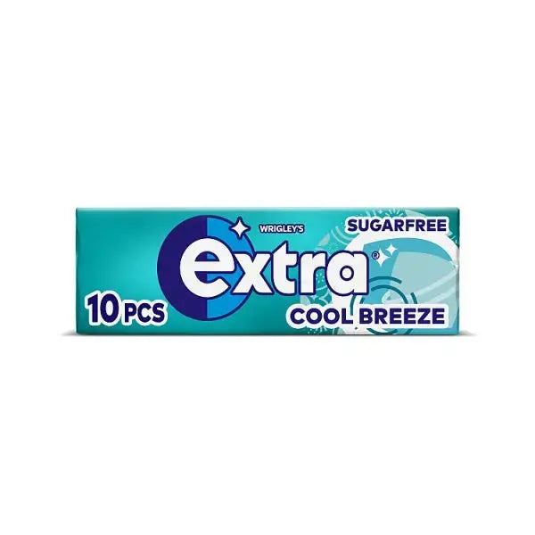 Extra Cool Breeze Chewing Gum Sugar Free 10 pieces (Case of 30)  Adomoo