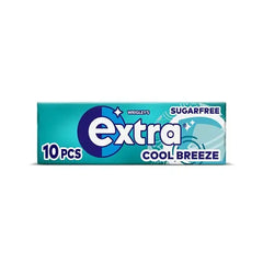 Extra Cool Breeze Chewing Gum Sugar Free 10 pieces (Case of 30)  Adomoo