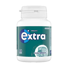 Extra Cool Breeze Sugarfree Chewing Gum Bottle 46 Pieces (Case of 6)  Adomoo