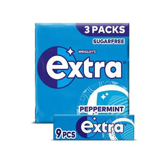 Extra Peppermint Sugarfree Chewing Gum Multipack 3x9 Pieces (Case of 20)  Adomoo