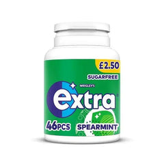 Extra Spearmint Sugarfree Chewing Gum Bottle 46 Pieces (Case of 144)  Adomoo