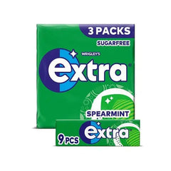 Extra Spearmint Sugarfree Chewing Gum Multipack 3x9 Pieces (case of 20)  Adomoo