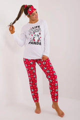 Factory Price blouse, pants, blindfold and hair elastic womens pajamas  Adomoo