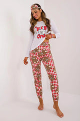 Factory Price blouse, pants, blindfold and hair elastic womens pajamas  Adomoo