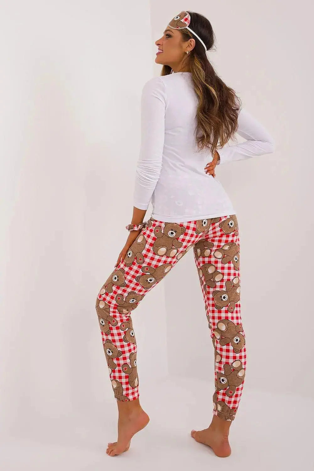 Factory Price blouse, pants, blindfold and hair elastic womens pajamas  Adomoo