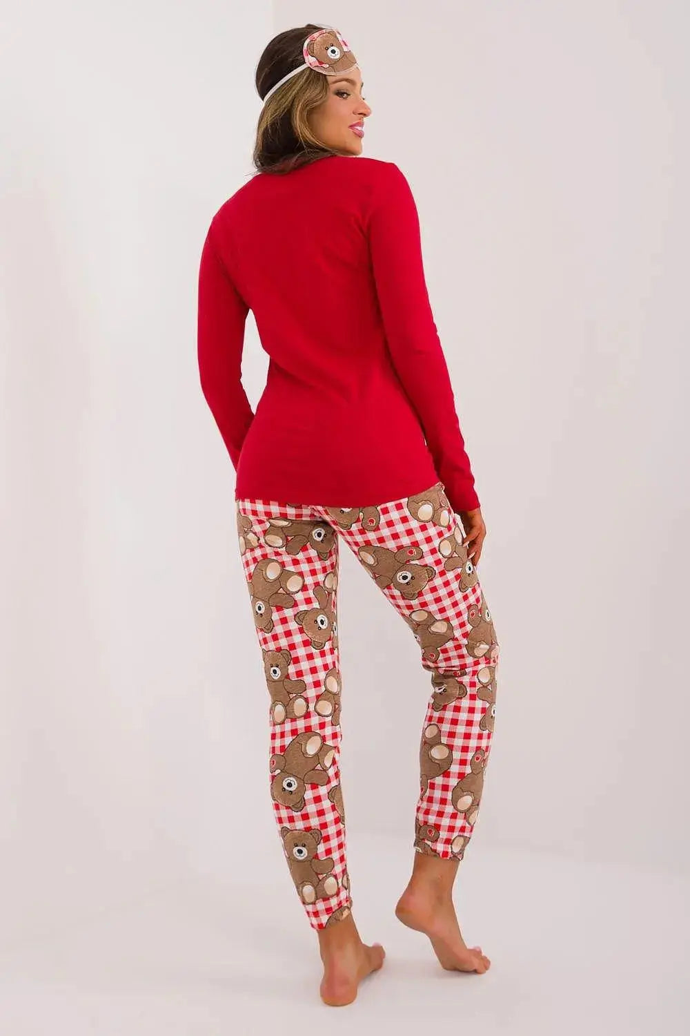 Factory Price blouse, pants, blindfold and hair elastic womens pajamas  Adomoo