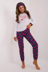 Factory Price blouse, pants, blindfold and hair elastic womens pajamas  Adomoo