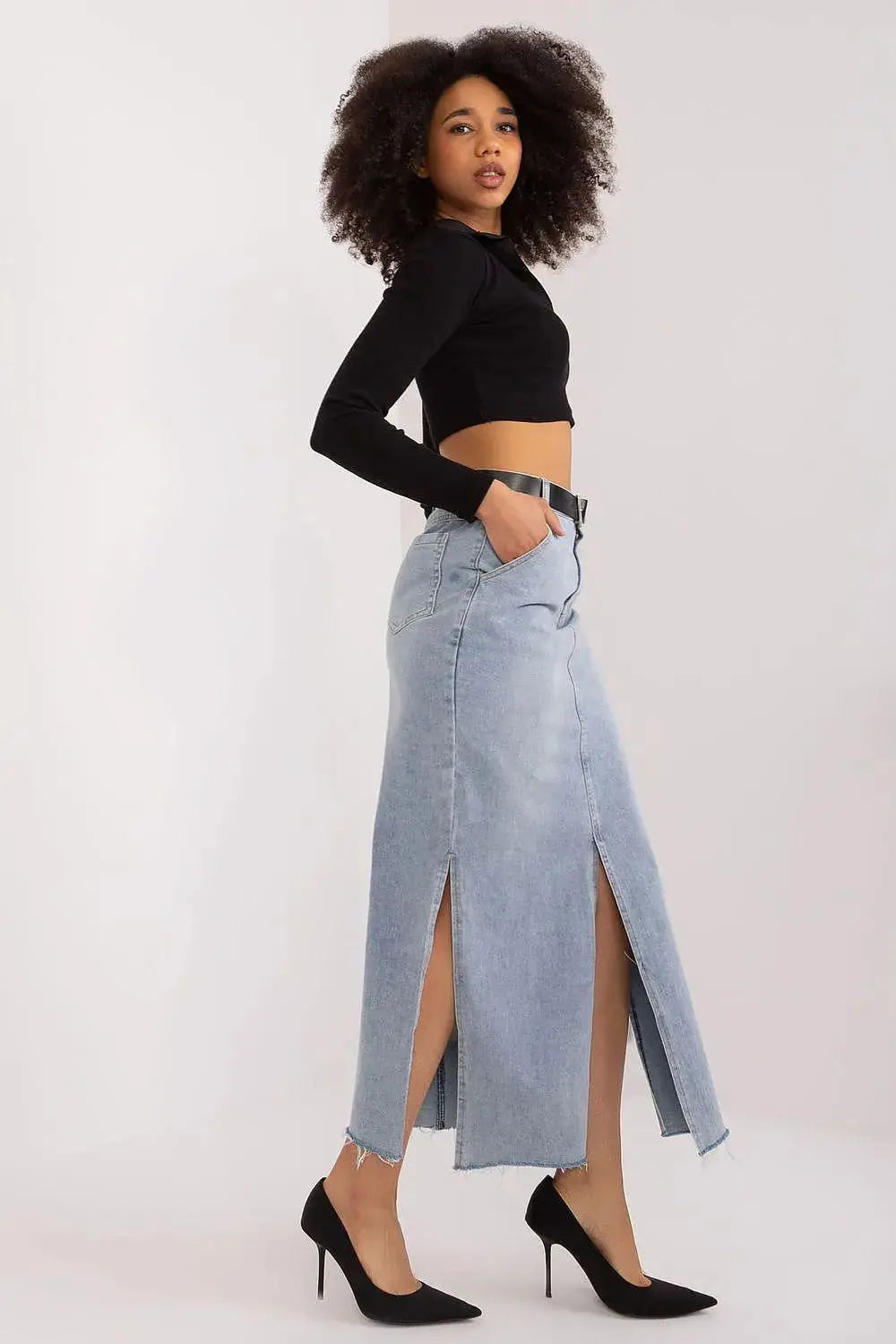 Factory Price reliable classic denim skirt  Adomoo