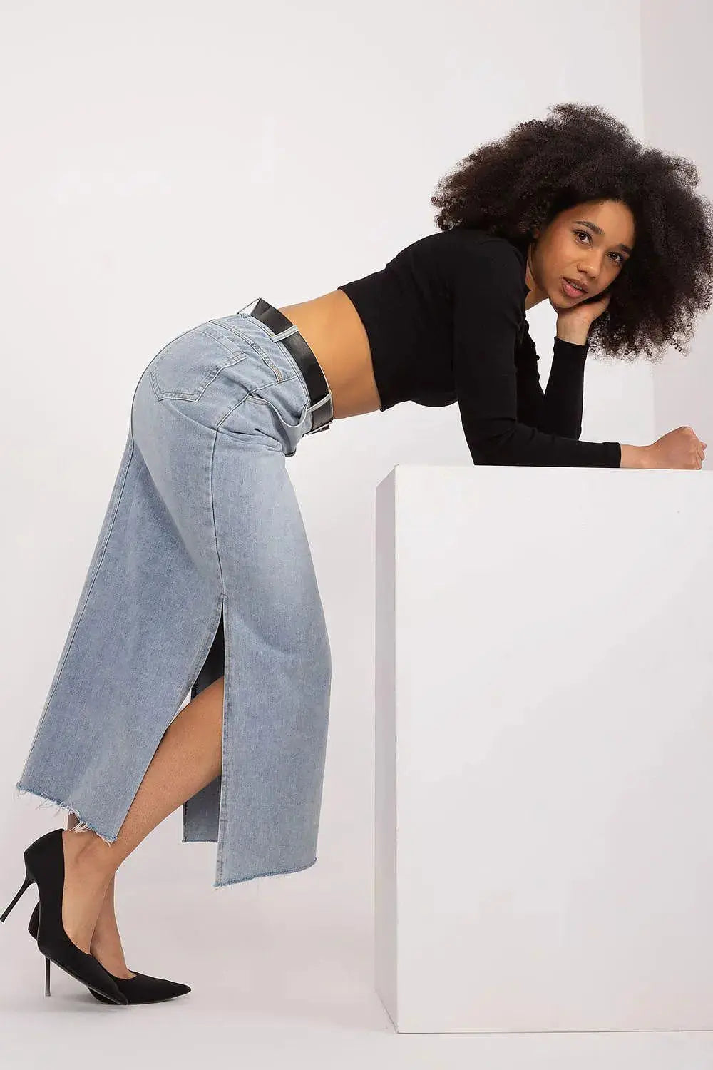 Factory Price reliable classic denim skirt  Adomoo