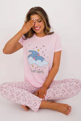 Factory Price t-shirt and pants womens pajamas  Adomoo