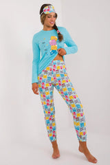 Factory blouse, pants, blindfold and hair elastic women's pajamas  Adomoo