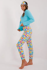 Factory blouse, pants, blindfold and hair elastic women's pajamas  Adomoo