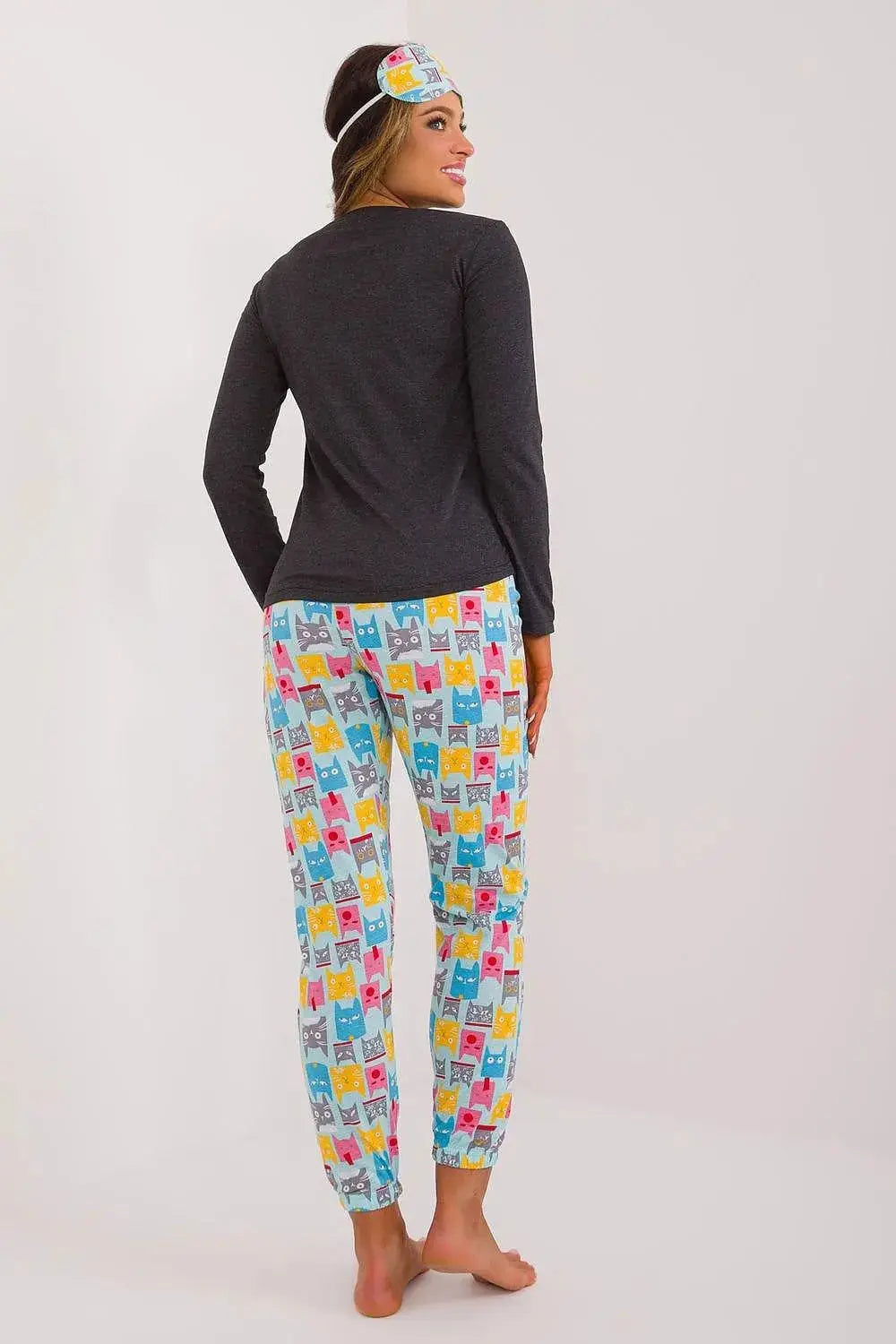 Factory blouse, pants, blindfold and hair elastic women's pajamas  Adomoo