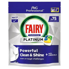 Fairy Professional Platinum Dishwasher Tablets, Fresh Lemon Scent, Washes, Powerful Clean & Shine  Adomoo