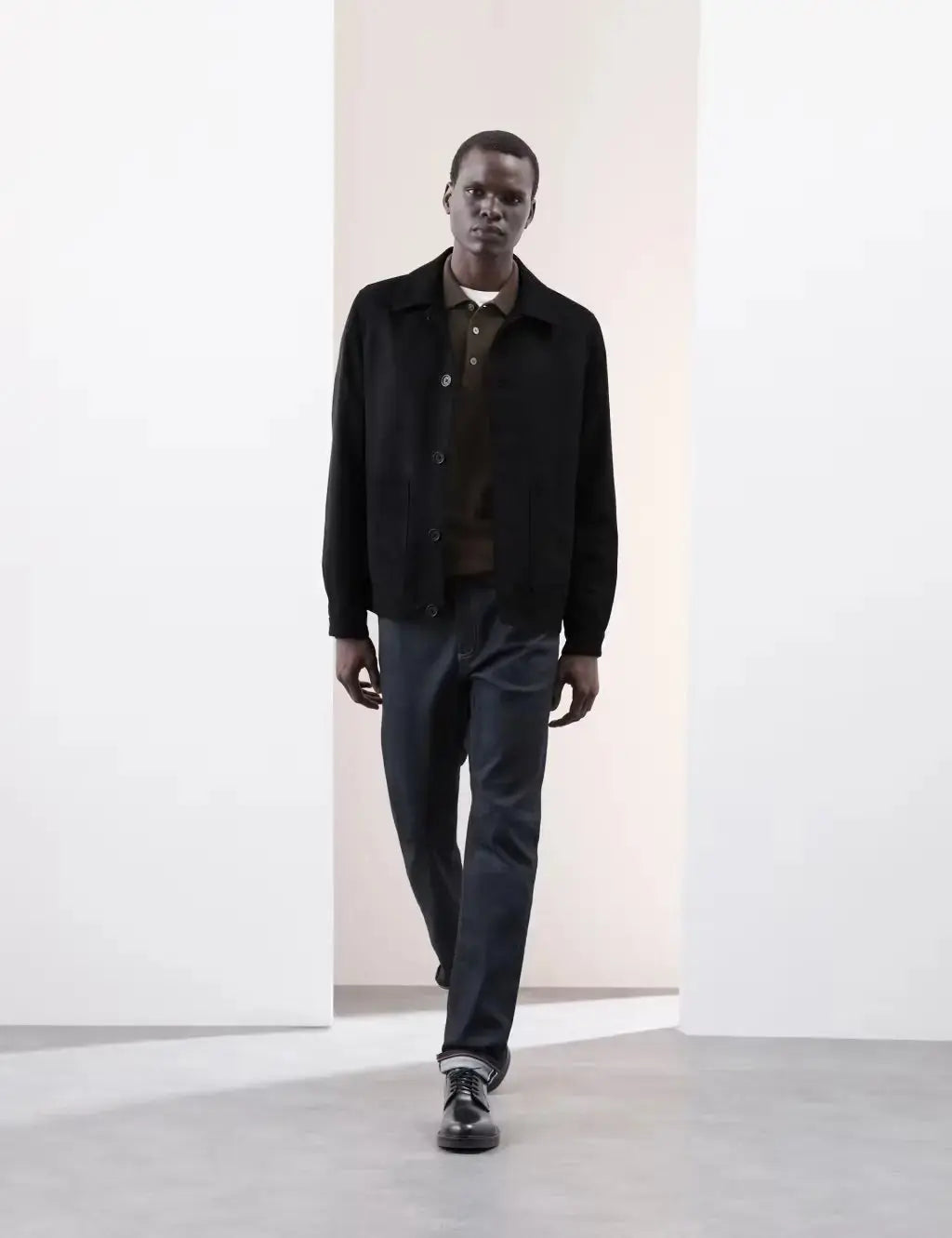 Faux Suede Harrington Jacket  Adomoo