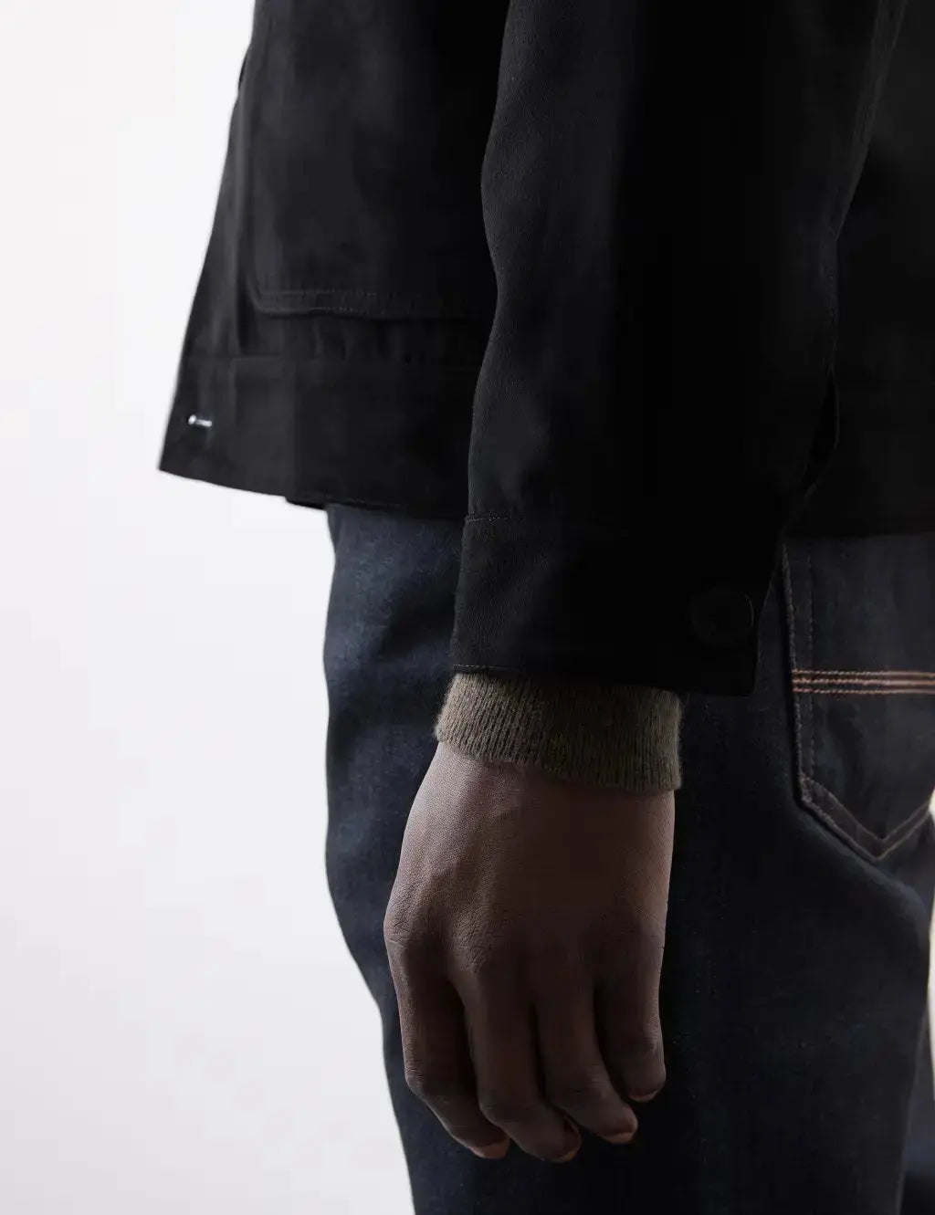 Faux Suede Harrington Jacket  Adomoo