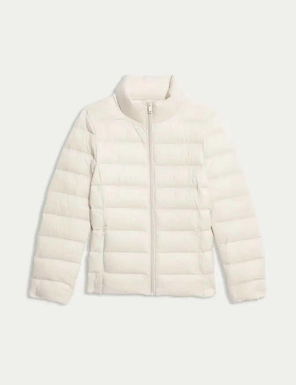 Feather & Down Quilted Packaway Puffer Jacket  Adomoo