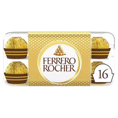 Ferrero Rocher Milk Chocolate Hazelnut Pralines Gift Box of Chocolates 16 Pieces 200g  Adomoo